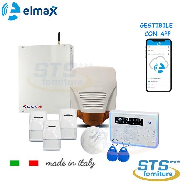 KIT Centrale Allarme 8 Zone GSM/GPRS + Tastiera Elmax