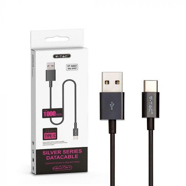 Cavo USB A Type C 1mt Silver Series