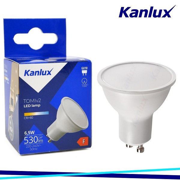 Lampada Led 6,5W GU10 120° Luce Natura 530 Lumen Kanlux