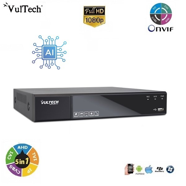 DVR 5in1 4 Canali 5 Megapixel Vultech Security