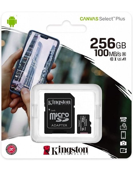 Micro SD HC Class 10 256Gb kingston