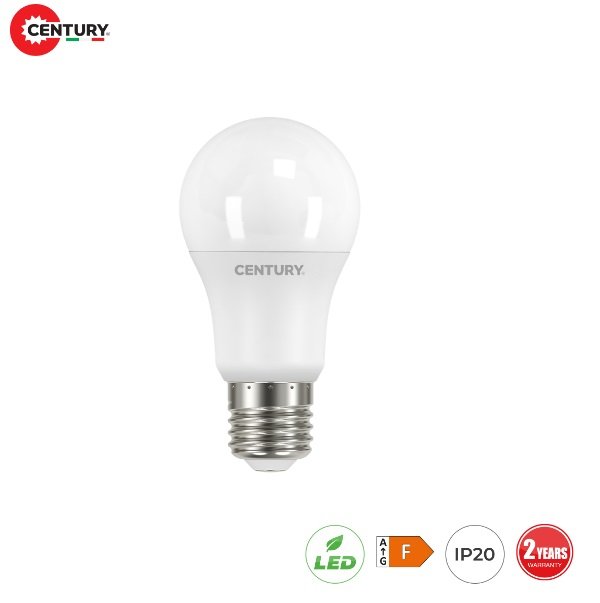 Lampada Led Goccia E27 11w Luce Natura 1055 Lumen con Sensore Crepuscolare Century