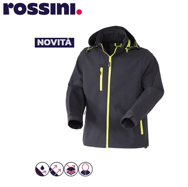 Giubotto Softshell R Boost Antracite Rossini