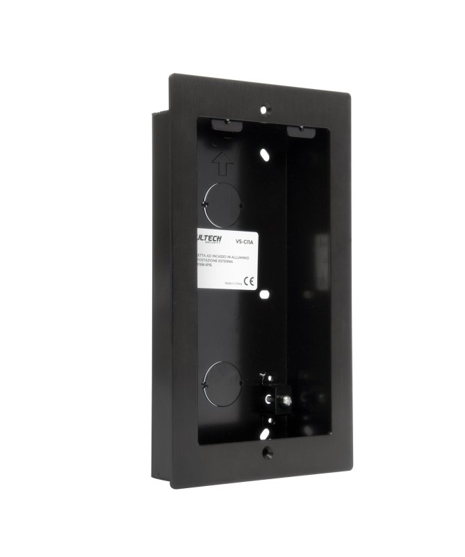 Cassetta ad incasso in alluminio per postazione esterna  VS-PE108-IP1S, VS-PE108-2IP1S Intercom Vultech Security