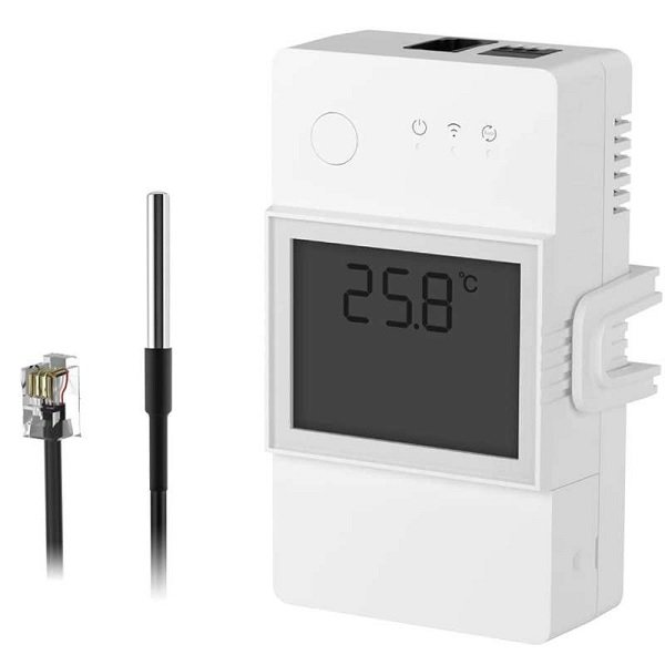 Interruttore WiFi con Sensore di Temperatura Impermeabile TH Elite THR316D + DS18B20 SONOFF