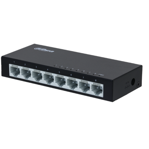 Switch 8 Porte Gigabit 10/100 In Metallo