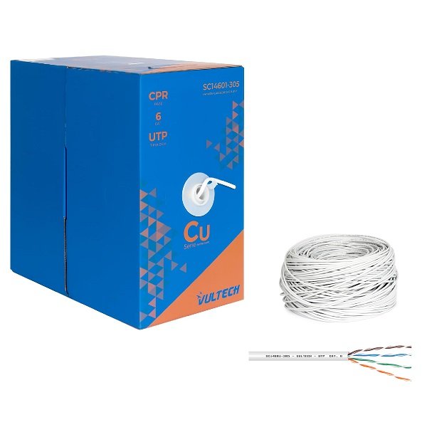 Cavo di Rete UTP Cat 6E LSZH RAME Vultech Security