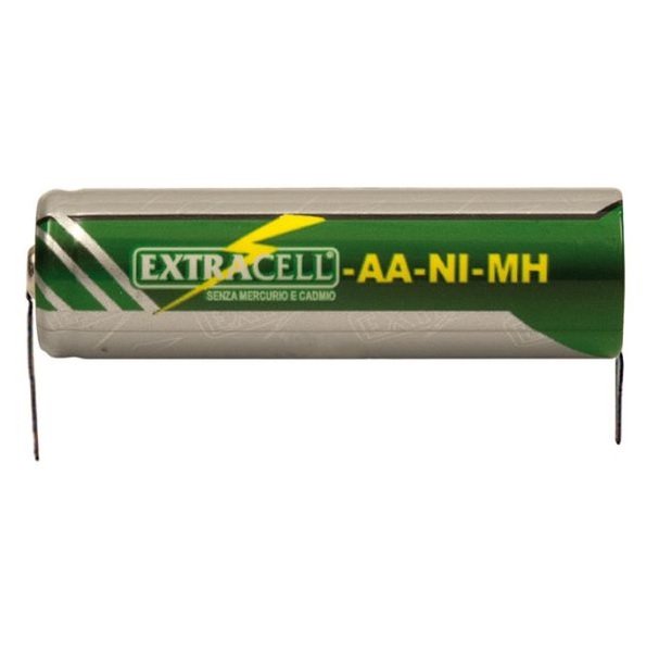 Batteria MiniStilo Ricaricabili 900mAh con Contatti a Saldare Extracell