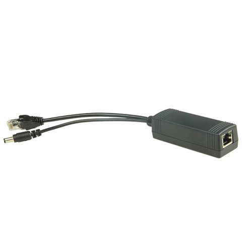 PoE splitter, ingresso PoE, uscita 12Vdc 1,1A 13W