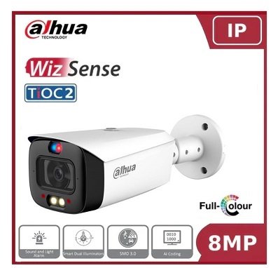 Telecamera Bullet IP 8 Megapixel 3,6mm TIOC Dahua