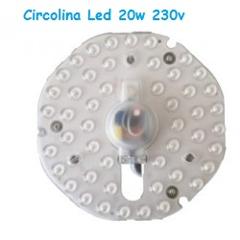 Circolina LED Diam. 165 20w Luce Natura 1700 Lumen 230v con Magneti