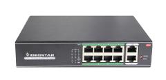 Switch 8 Porte POE 10/100 + 2 Uplink Videostar