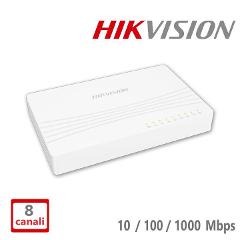 Switch 8 Porte 10/100/1000 Hikvision