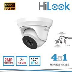 Telecamera Mini Dome 4in1 2 Megapixel 2,8mm Ir 40mt HiLook