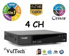 DVR 5in1 4 Canali 5 Megapixel Vultech