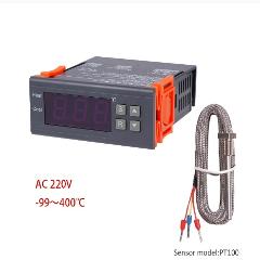 Controllo Temperatura Digitale Riscaldamento Raffreddamento 230V con sonda sensore PT100 KMH