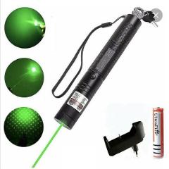 Puntatore Laser verde con Batteria e Caricabatteria