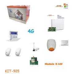 Kit Centrale X824V + Tastiera K-LCD Blue + 2 Mouse 09 + 1 SR136 + 1 PZ2 + 1 X4W AMC Elettronica KIT-925