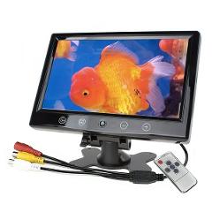 Monitor LCD 10 Pollici a Colori con Staffa 2 Ingressi AV