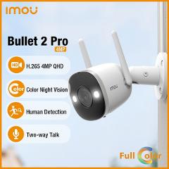 Telecamera Bullet IP 4 Megapixel Wifi con Slot per SD Card FULL Color BULLET 2 PRO IMOU