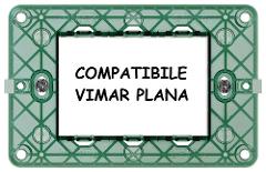 Telaio 3 Moduli Compatibile Vimar Plana CILA