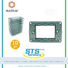 10pz Telaio 503 Compatibile Vimar Plana 14613 MAPAM Z6003