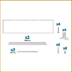 Kit cornice/telaio per soffitto o parete 300*1200 Alcapower