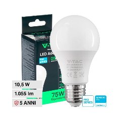 Lampada Led Goccia E27 11w Luce Natura 1055 Lumen