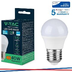 Lampada Mini Sfera Led 4,5w E27 Luce Natura