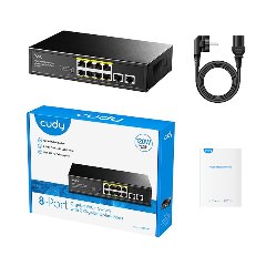 Switch 8 porte PoE+ Gigabit + 2 Porte Uplink Gigabit Cudy