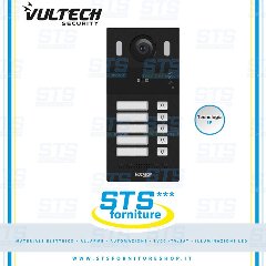 Postazione da esterno IP, 5 Tasti 2MPX Interamente in alluminio Intercom Vultech Security