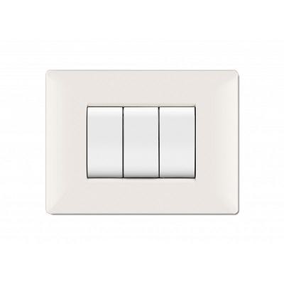 Placca 7M Bianco Elettrocanali