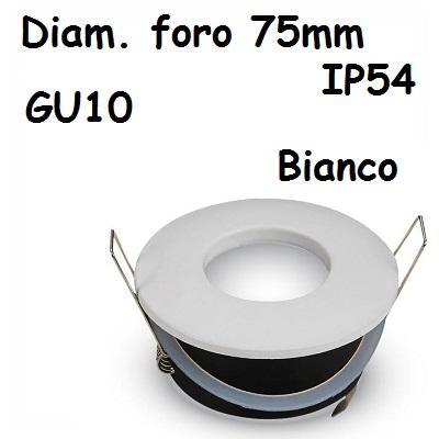 Faretto incasso Rotondo IP54 Bianco V-TAC