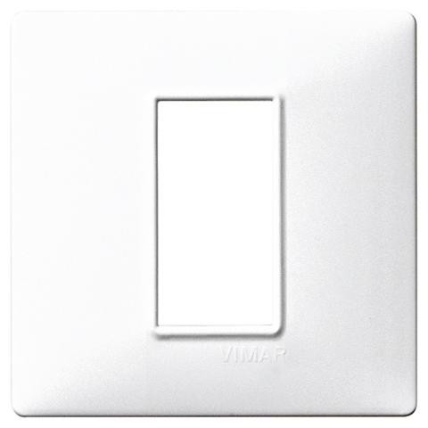 Placca 1M Bianco per Scatola Rotonda Vimar