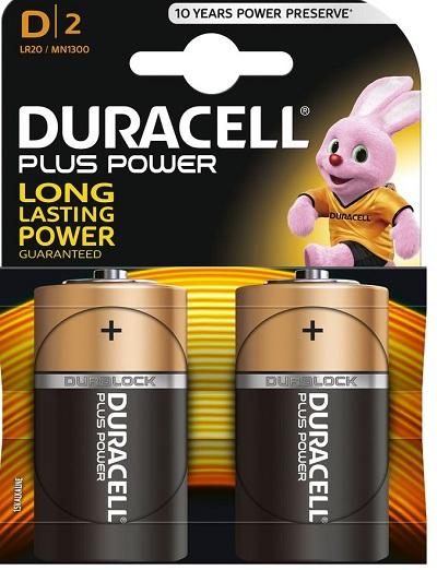 Batteria Torcia Alcalina Plus Duracell MN1300