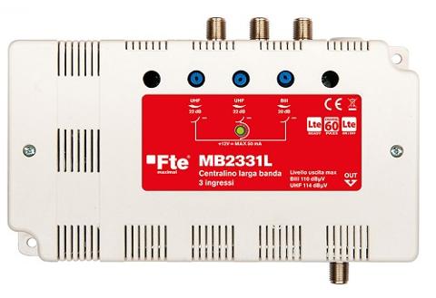 Centralino Autoalimentato VHF / UHF / UHF 22 dB 30 Utenze FTE Maximal