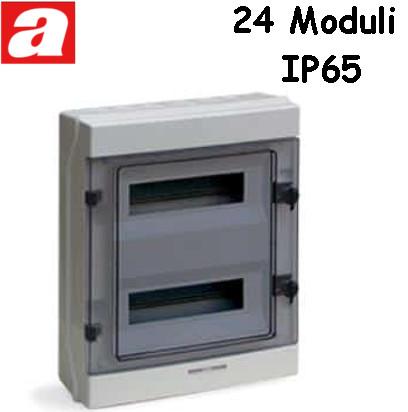 Centralino da Parete 24 Moduli IP65 AVE