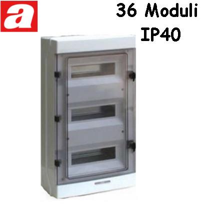 Centralino da Parete 36 Moduli IP65 AVE