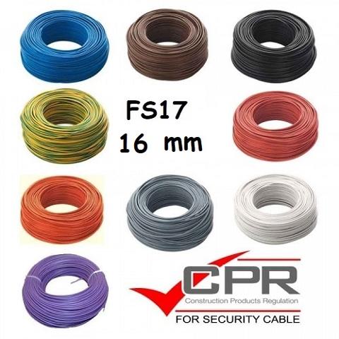 Filo Unipolare 1x16 Giallo Verde FS17  FS171X0160GV