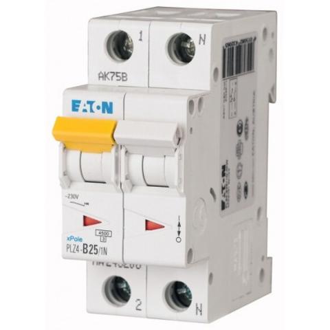 Interruttore Magnetotermico 2x25A C 4,5KA PLZ4-C25/1N-MW EATON PLZ4-C25/1N-MW