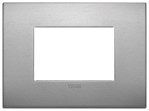 Placca 3m Alluminio Lava Vimar