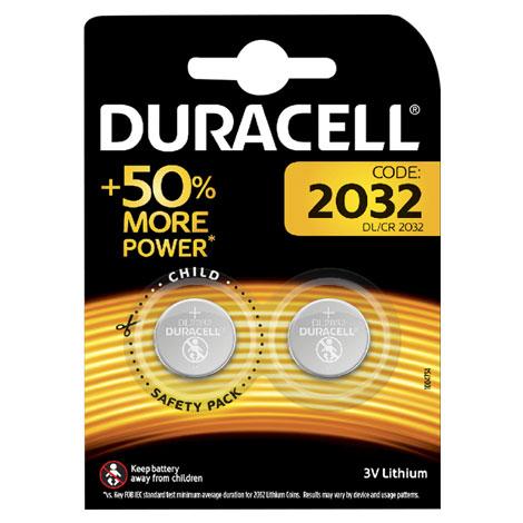 Batteria a Bottone 3V CR2032 *(2pz) Duracell Duracell CR2032DUR