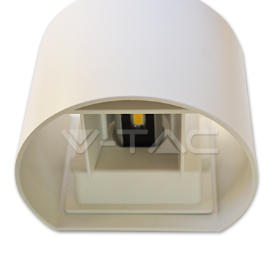 Applique LED 6w Luce Natura doppia emissione Regolabile IP65 Bianco V-TAC VT-756