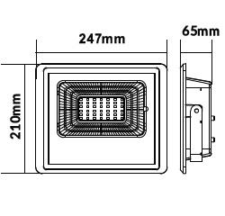 Proiettore LED 40w Luce Fredda con Pannello Solare V-TAC VT-40W