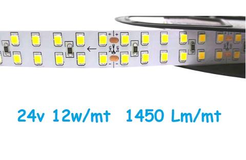 Strip LED 24V 2835 240 Led/mt 12w/mt Luce Natura Iperlux