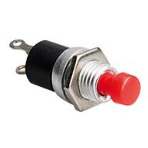 Pulsante NA Unipolare Rosso 1A 250V