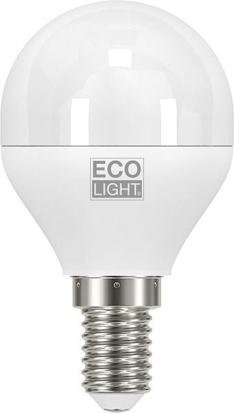 Lampada Mini Sfera Led 6w E14 Luce Calda 490 Lumen Eco Light