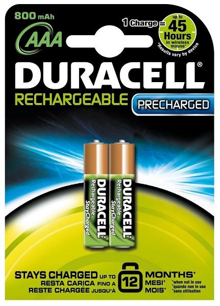 Batteria MiniStilo Ricaricabili 900mAh 2pz Duracell