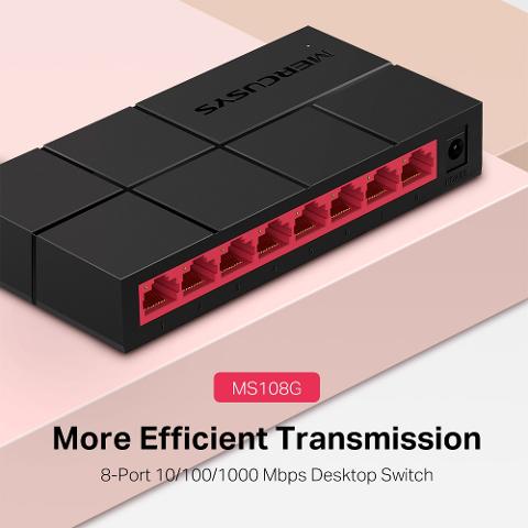 Switch 8 Porte Gigabit 10/100/1000 Mercusys ms108g