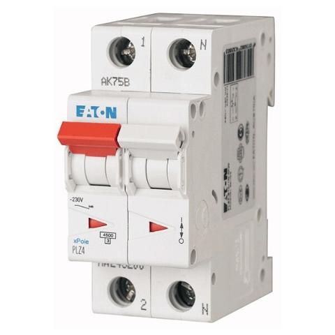 Interruttore Magnetotermico 2x10A C 4,5KA PLZ4-C16/1N-MW EATON
